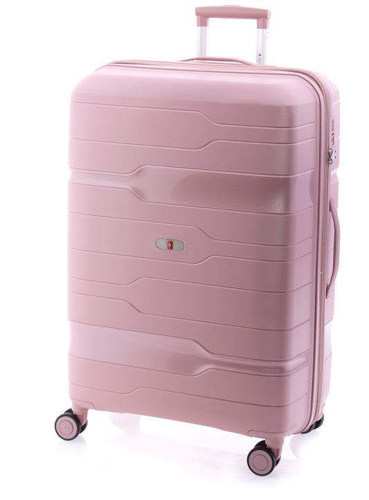 Maleta Grande Extensible Polipropileno Ruedas Suspensión TSA