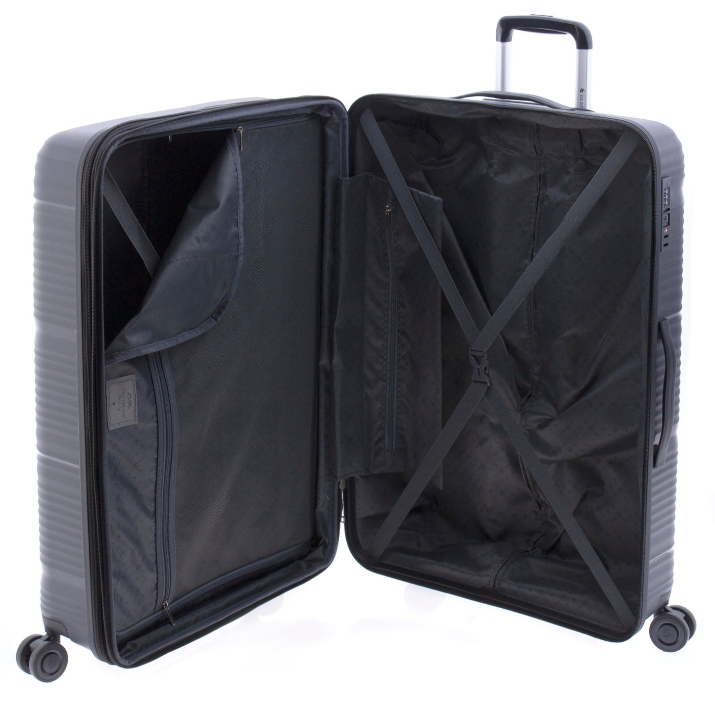 Mala de viagem grande Gladiator Bionic, 70 cm, em polipropileno rígido, homologada pela TSA.