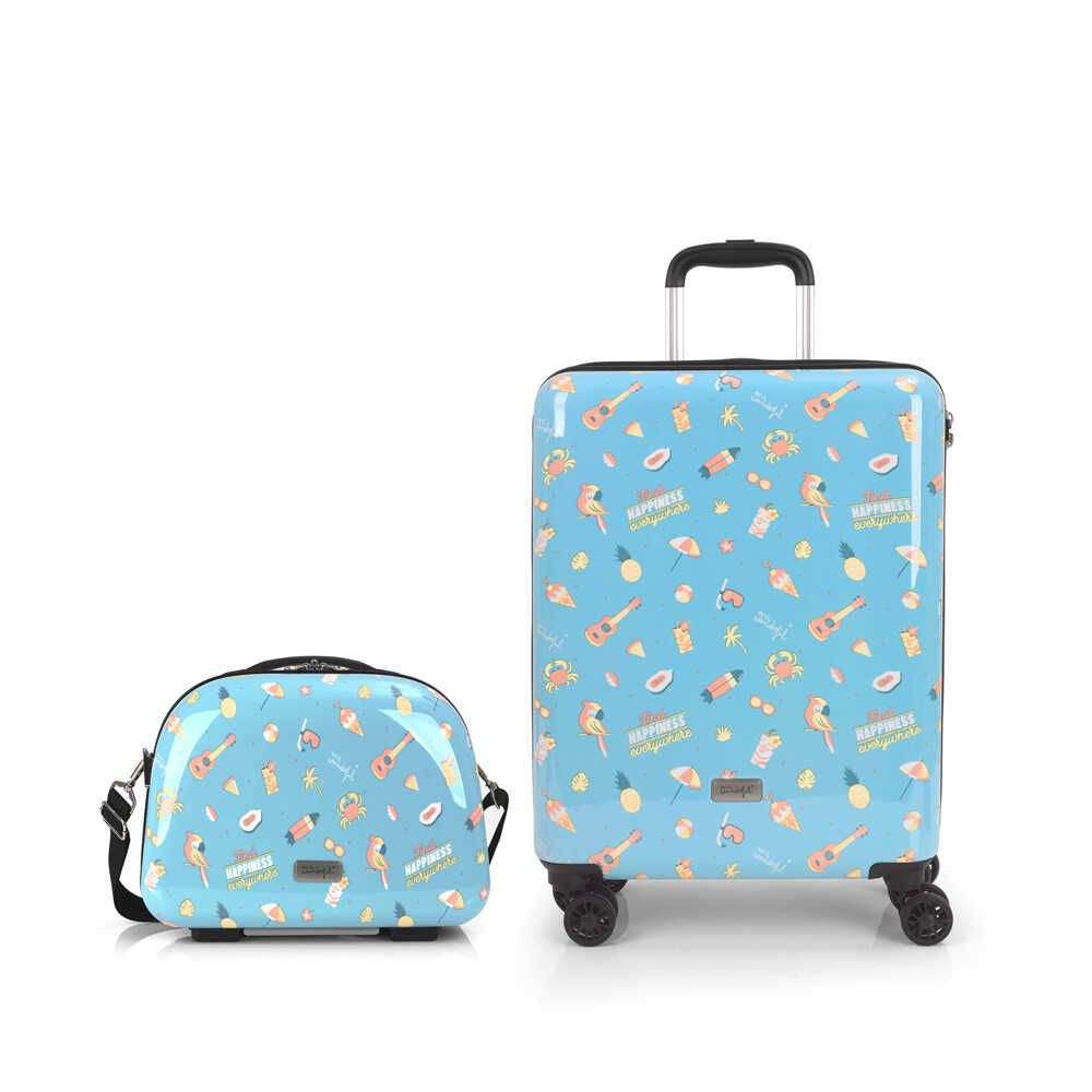Set Gabol Mr. Wonderful: Maleta Cabina y Neceser Rígido