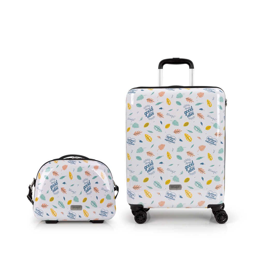 Maleta Cabina y Neceser Gabol Vibes Mr. Wonderful (52.2L)