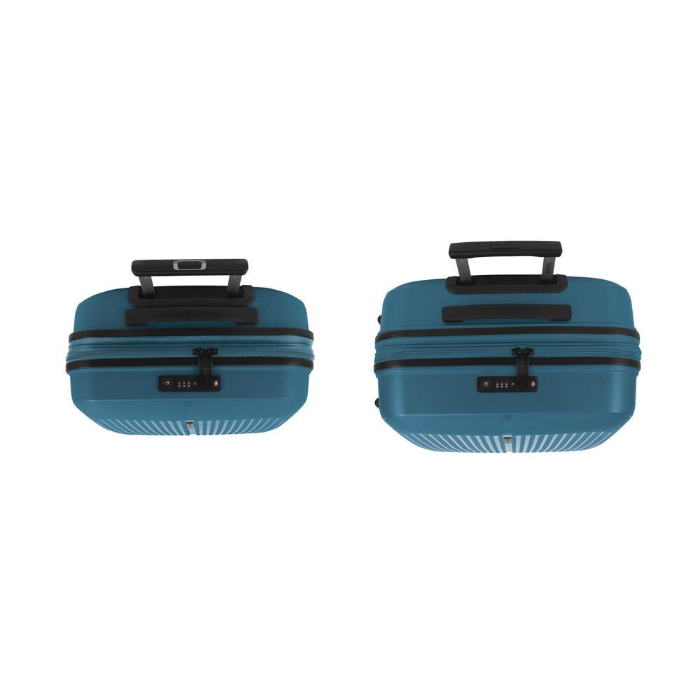 Set 2 Maletas Gabol Brooklyn Rígidas Expandibles Plata