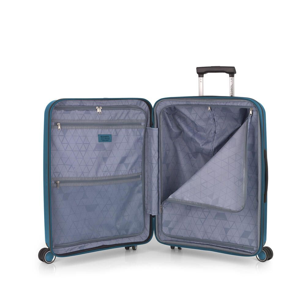 Set 2 Maletas Gabol Brooklyn Rígidas Expandibles Plata