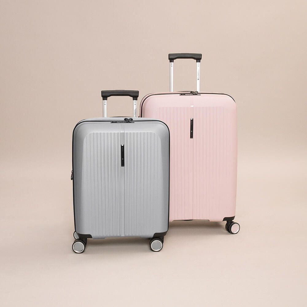 Set 2 Maletas Gabol Brooklyn Rígidas Expandibles Plata