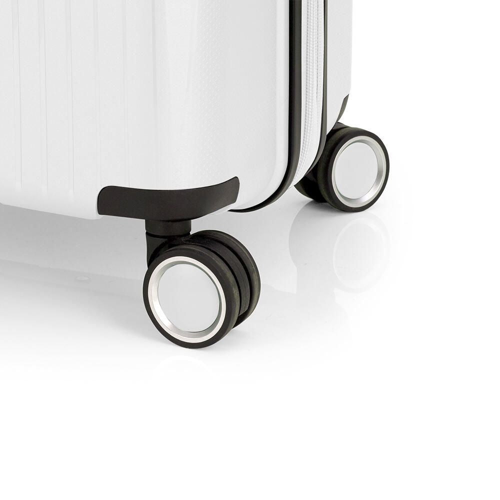 Conjunto de 2 malas rígidas expansíveis, tamanho cabine e médio, com fecho TSA.