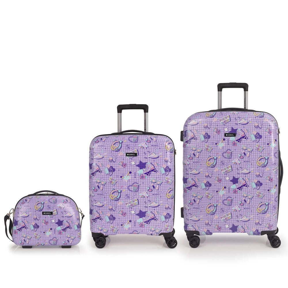 Juego 2 Maletas Gabol Funny (Cabina/Mediana) + Neceser TSA