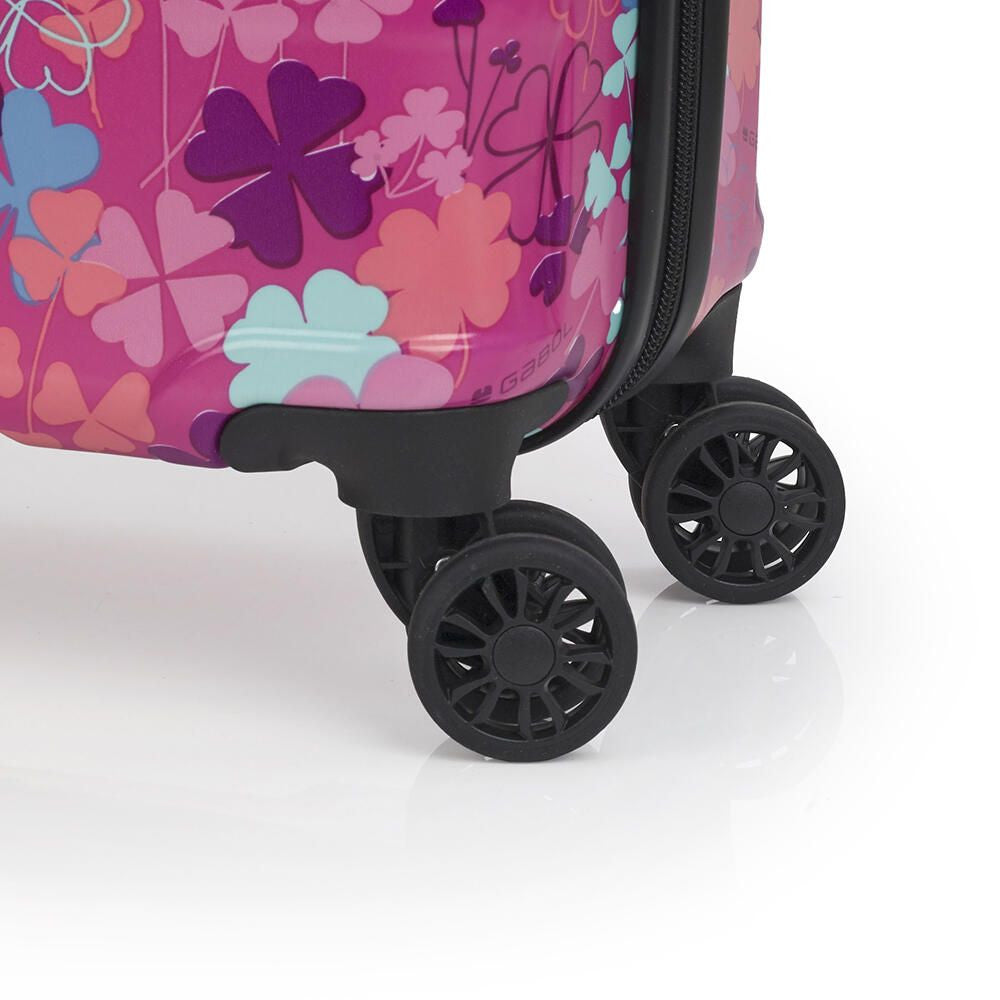 Juego 2 Maletas Gabol CLOVER Cabina Mediana Rosa TSA