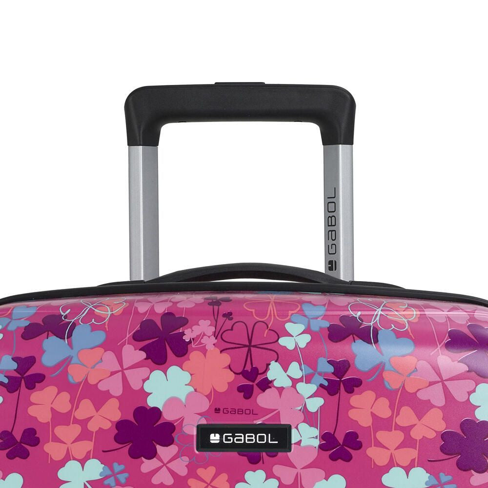 Juego 2 Maletas Gabol CLOVER Cabina Mediana Rosa TSA