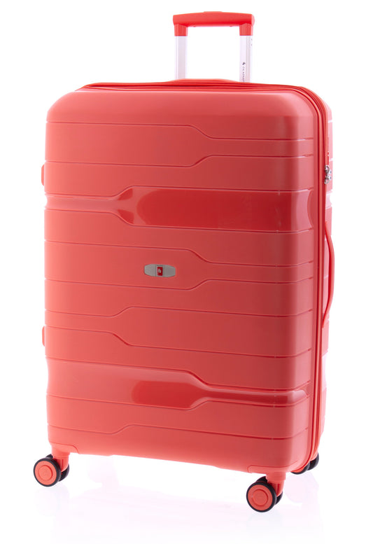 Maleta Grande Extensible Polipropileno Ruedas Suspensión TSA
