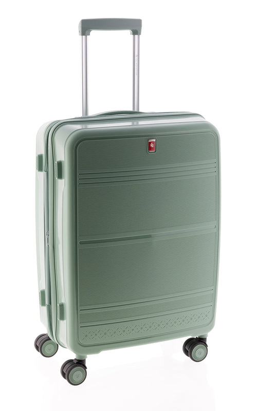 Maleta Mediana Extensible Polipropileno 4 Ruedas TSA