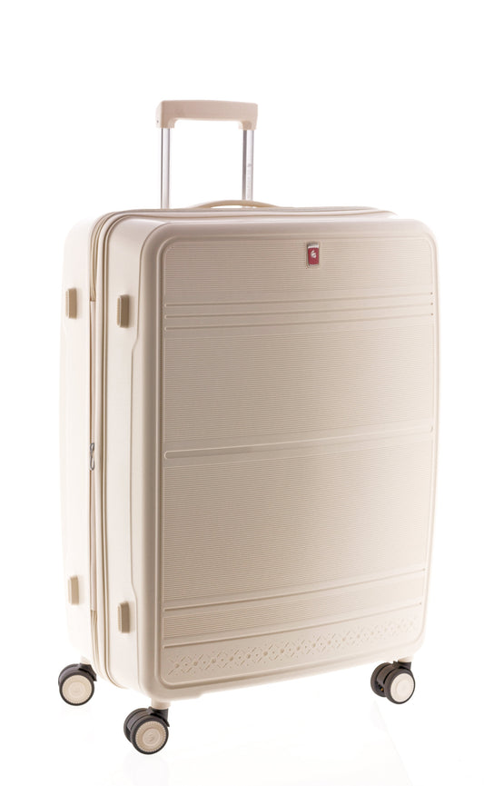 Maleta Grande Extensible SAONA 70cm Azul con Candado TSA y 4 Ruedas